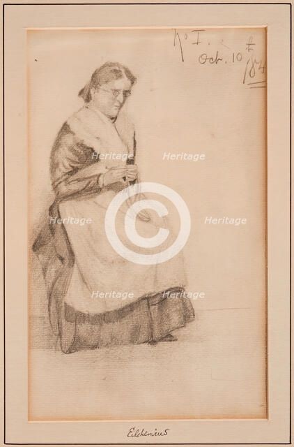 Knitting, 1884. Creator: Louis Michel Eilshemius.