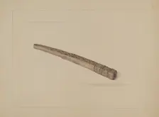 Knitting Needle Holder, c. 1936. Creator: Janet Riza
