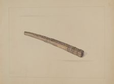 Knitting Needle Holder, c. 1936. Creator: Janet Riza