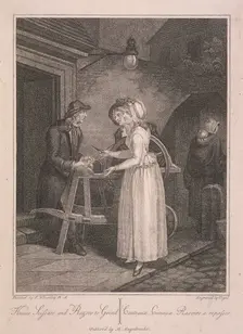 Knives Scissars and Razors to Grind Cries of London, c1795. Artist: Vogel