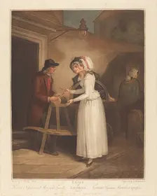 Knives, Scissors and Razors to Grind, published 1795. Creator: Giovanni Vendramini