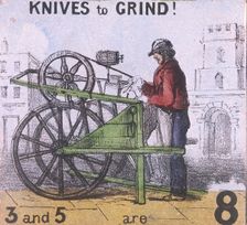 Knives to Grind! Cries of London, c1840. Artist: TH Jones