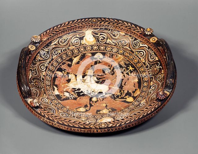 Knob-Handled Patera (Dish), 330-320 BCE. Creator: Baltimore Painter.