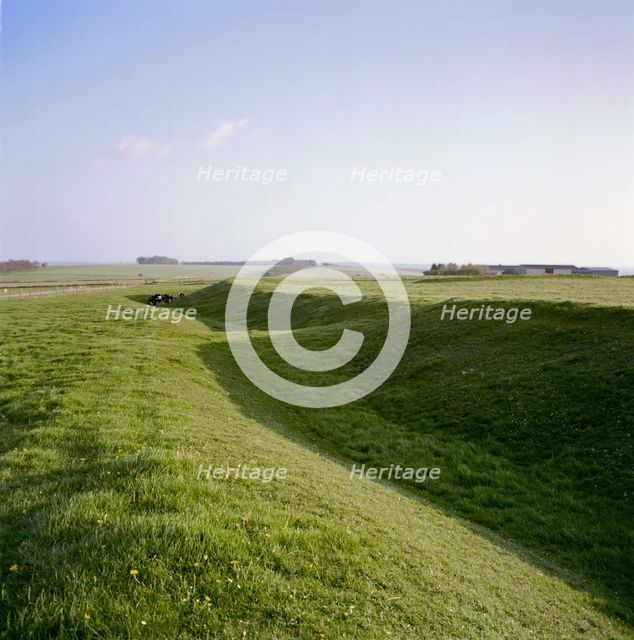 Knook Castle, Wiltshire, 1999. Artist: IJ Leonard
