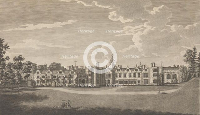 Knole, near Sevenoke, in the County of Kent, formerly a palace belonging to the Archiep..., 1777-90. Creator: Richard Bernard Godfrey.