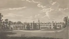 Knole, near Sevenoke, in the County of Kent, formerly a palace belonging to the Archiep..., 1777-90. Creator: Richard Bernard Godfrey