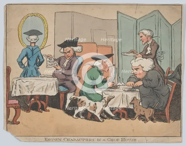 Known Characters in a Chop House, 1800-1820., 1800-1820. Creator: Anon.
