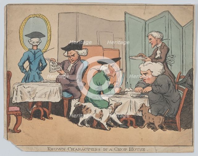Known Characters in a Chop House, 1800-1820., 1800-1820. Creator: Anon.