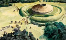 Knowlton neolithic ritual henge, (c1990-2010). Artist: Ivan Lapper
