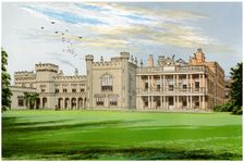 Knowsley Hall, Lancashire, home of the Earl of Derby, c1880