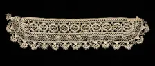 Knotted Lace Cuff, 17th century. Creator: Unknown