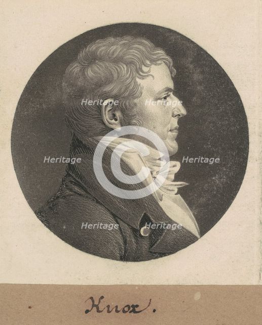 Knox, 1809. Creator: Charles Balthazar Julien Févret de Saint-Mémin.