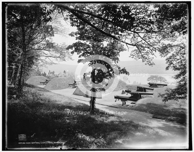 Knox Battery, U.S. Military Academy, c1901. Creator: William H. Jackson.