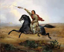 Ko-rak-koo-kiss, a Towoccono Warrior, 1844. Creator: John Mix Stanley