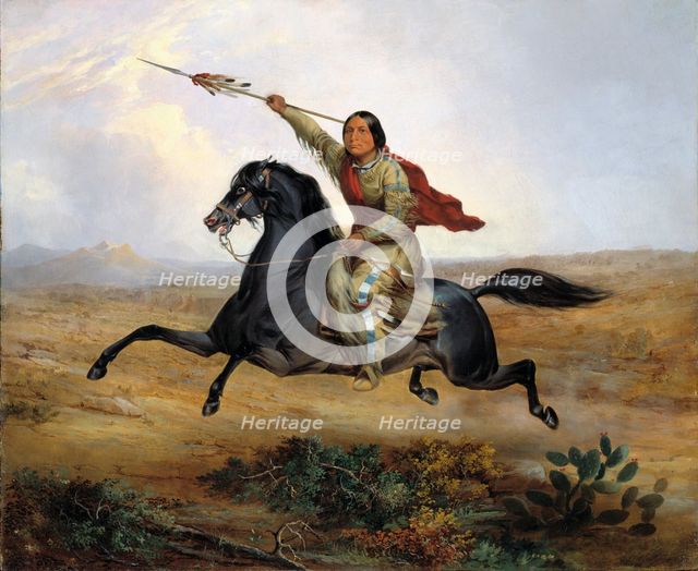 Ko-rak-koo-kiss, a Towoccono Warrior, 1844. Creator: John Mix Stanley.
