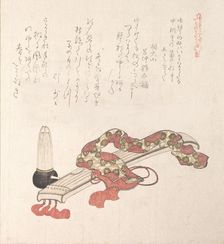 Koto (Japanese Harp) and Sho (Reed Organ), 19th century. Creator: Kubo Shunman