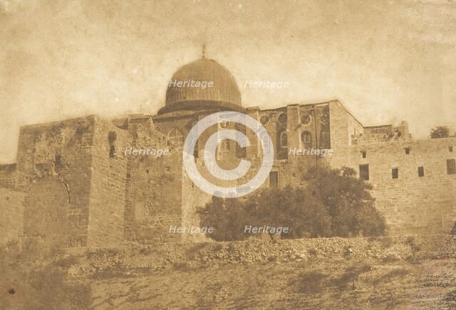 Koubbé-Nébi-Monça - Coupole de Moïse à Jérusalem, August 1850. Creator: Maxime du Camp.