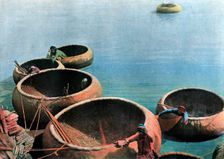 Kouffehs on the Euphrates River, c1890. Artist: Gillot