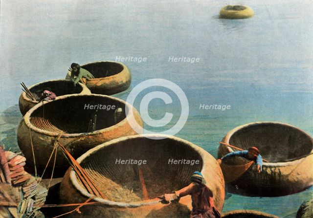 'Kouffehs Sur L'Euphrate', (Kuphars on the Euphrates), 1900. Creator: Unknown.