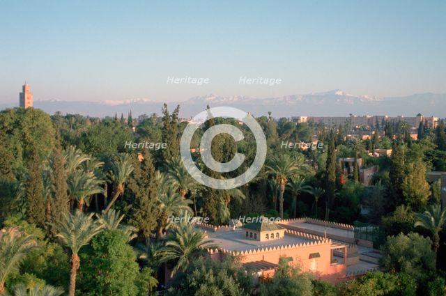 Koutoubia Gardens, Marakesh, Morocco. Creator: Vivienne Sharp.