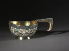 Kovsh (Cup), 1896-1906. Creator: House of Fabergé (Russian, 1842-1918); Fedor I. Rückert (Russian, 1840-1917)