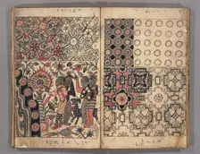 Kowatari sarasa fu, a collection of calico patterns, from the Edo period, . Creator: The Oriental Applied Arts