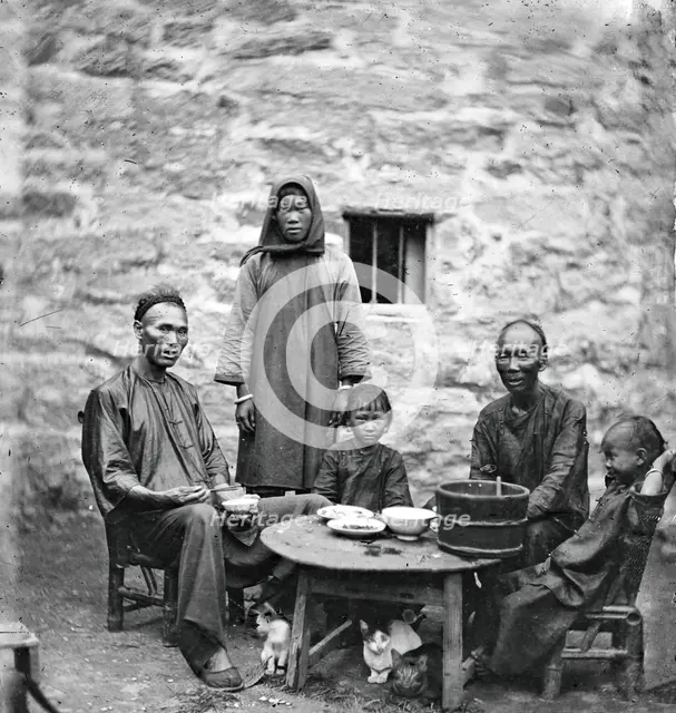 Kowloon, Hong Kong, China: a Chinese family, 1869. Creator: John Thomson.