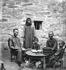 Kowloon, Hong Kong, China: a Chinese family, 1869. Creator: John Thomson