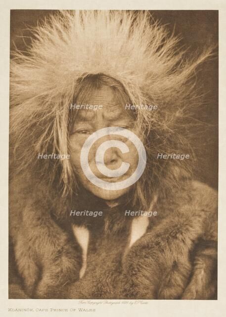 Koaninok, Cape Prince of Wales, 1928. Creator: Edward Sheriff Curtis.