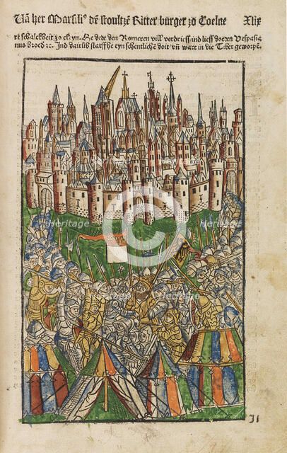 Koelhoffsche Chronik (Chronicle of Cologne), 1499. Creator: Anonymous.
