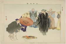 Kogasa, from the series "Pictures of No Performances (Nogaku Zue)", 1898. Creator: Kogyo Tsukioka