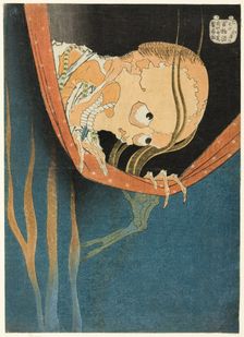 Kohada Koheiji, from the series "One Hundred Ghost Tales (Hyaku monogatari)", Japan, c. 1831. Creator: Hokusai