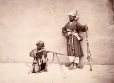 Kohistani and Hazara combatants, Kabul, Afghanistan, c1880. Creator: John Burke