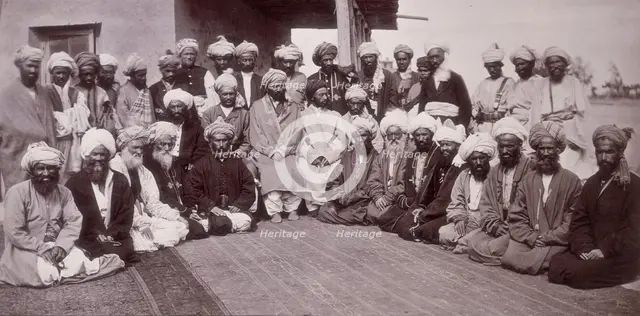 Kohistani chiefs, Kabul, Afgnanistan, c1880. Creator: John Burke.