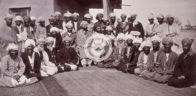 Kohistani chiefs, Kabul, Afgnanistan, c1880. Creator: John Burke.