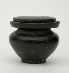 Kohl Jar with Lid, Egypt, Middle Kingdom, Dynasties 12-13 (about 1985-1650 BCE). Creator: Unknown