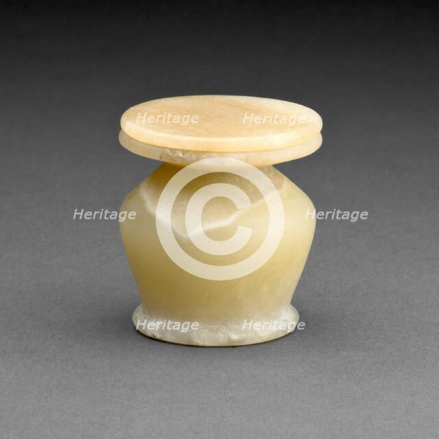 Kohl Jar with Lid, Egypt, Middle Kingdom, Dynasty 12 (about 1976-1794 BCE). Creator: Unknown.