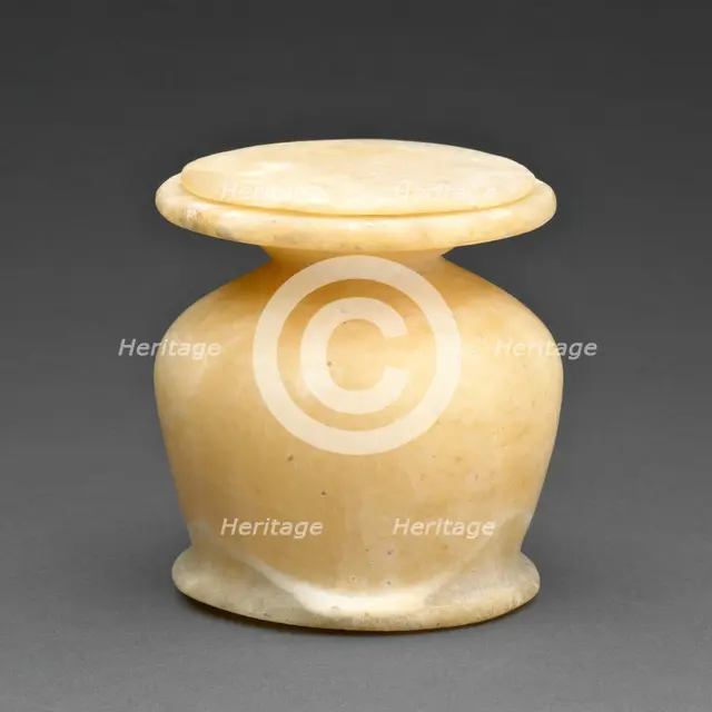 Kohl Jar with Lid, Egypt, Middle Kingdom, Dynasty 12 (about 1985-1773 BCE). Creator: Unknown.