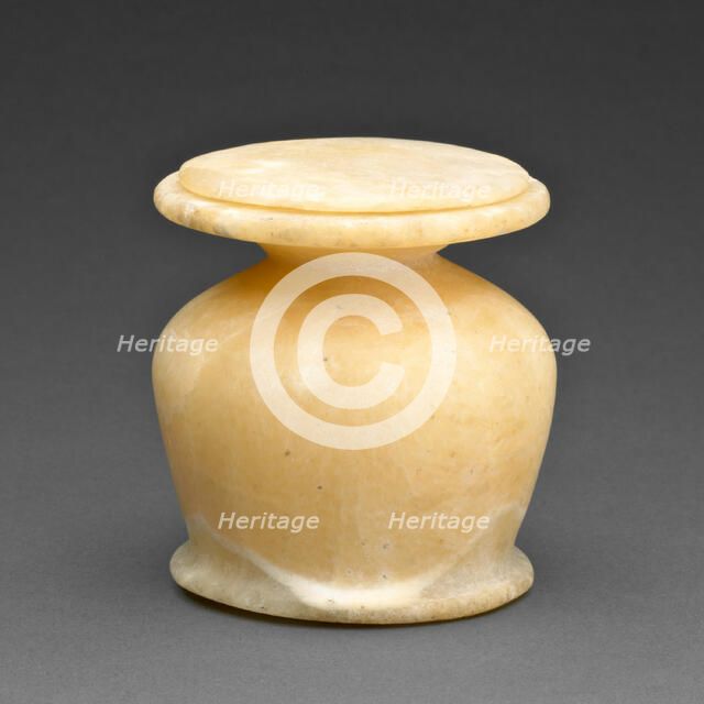 Kohl Jar with Lid, Egypt, Middle Kingdom, Dynasty 12 (about 1985-1773 BCE). Creator: Unknown.