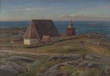 Kökari church, 1908. Creator: Victor Westerholm