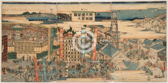 Kokugikan in East Edo, 1853.