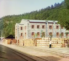 Koldakhvary: shed for drying corn, between 1905 and 1915. Creator: Sergey Mikhaylovich Prokudin-Gorsky