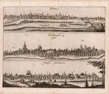 Kolomna. Kasimov. Murom. (Illustration from Travels to the Great Duke of Muscovy and the..., 1634. Creator: Anonymous