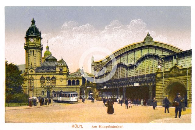 Koln, Am Hauptbahnhof, (Central Station), 20th Century. Artist: Unknown