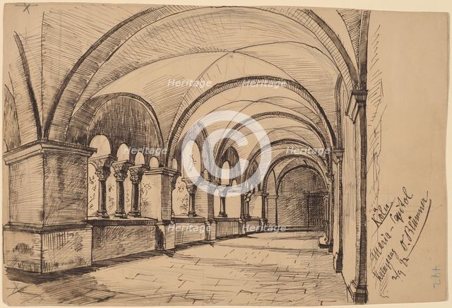 Koln, Maria-Capitol, 1892. Creator: Oscar Bluemner.