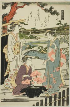Komachi, from the series "Six Immortal Poets (Rokkasen)", c. 1789/90. Creator: Hosoda Eishi