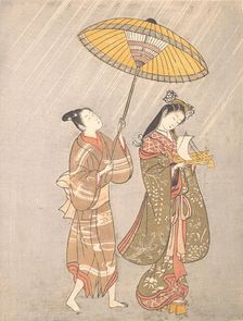 Komachi Praying for Rain, ca. 1765.. Creator: Attributed to Torii Kiyomitsu