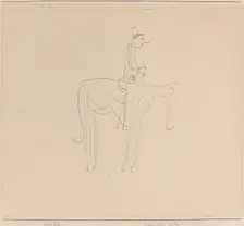 Komischer Reiter (Comic Rider), 1921. Creator: Paul Klee