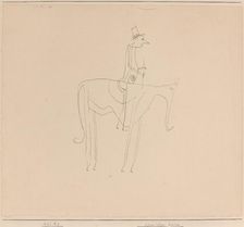 Komischer Reiter (Comic Rider), 1921. Creator: Paul Klee