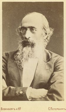 Konstantin Nikolaevich Bestzhev-Riumin, half-length portrait, facing..., between 1880 and 86. Creator: Unknown